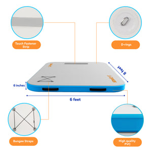 Inflatable Floating Dock 8 x 6 ft